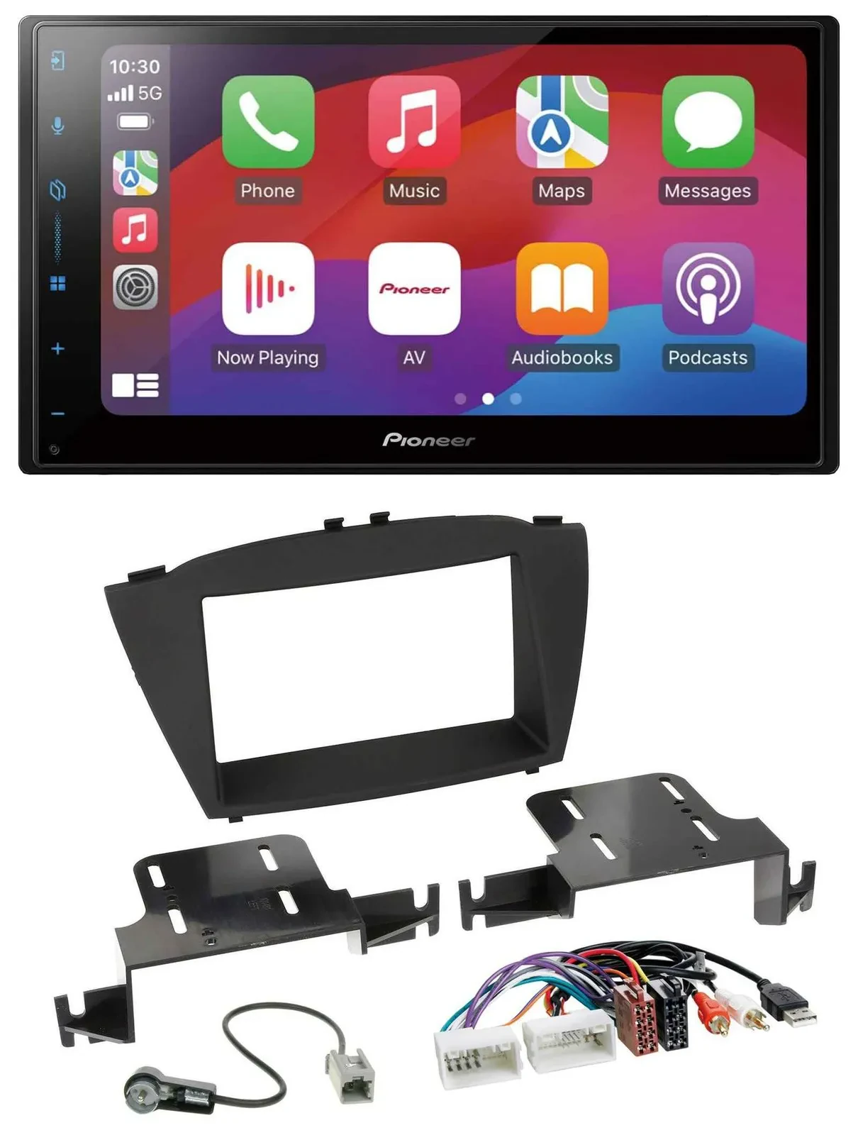 Pioneer DAB USB MP3 Bluetooth 2DIN Autoradio für Hyundai ix35 ab 13 AUX USB