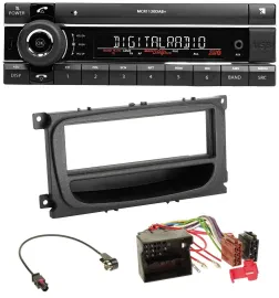 Kienzle Bluetooth MP3 USB DAB Autoradio für Ford Mondeo S-Max 07-14 Ablagefach s