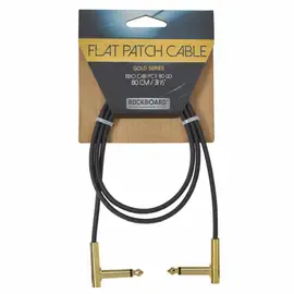 Патч-кабель инструментальный Rockboard Gold Flat Patch Cable 80 cm