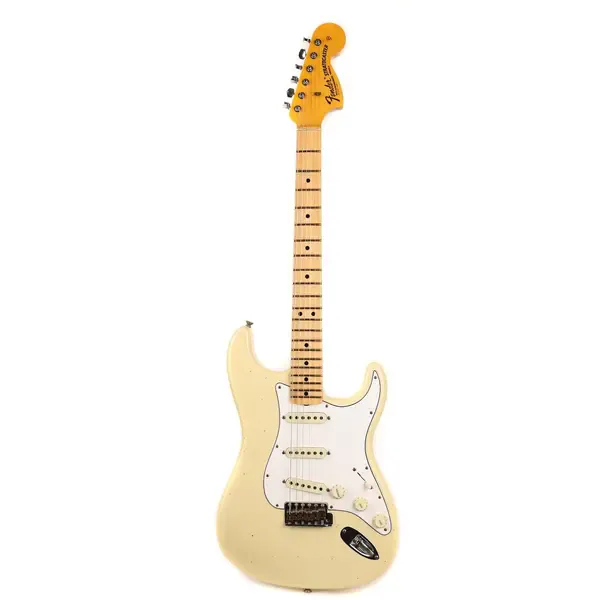 Электрогитара Fender Custom Shop 1968 Stratocaster Journeyman Relic Aged Vintage White