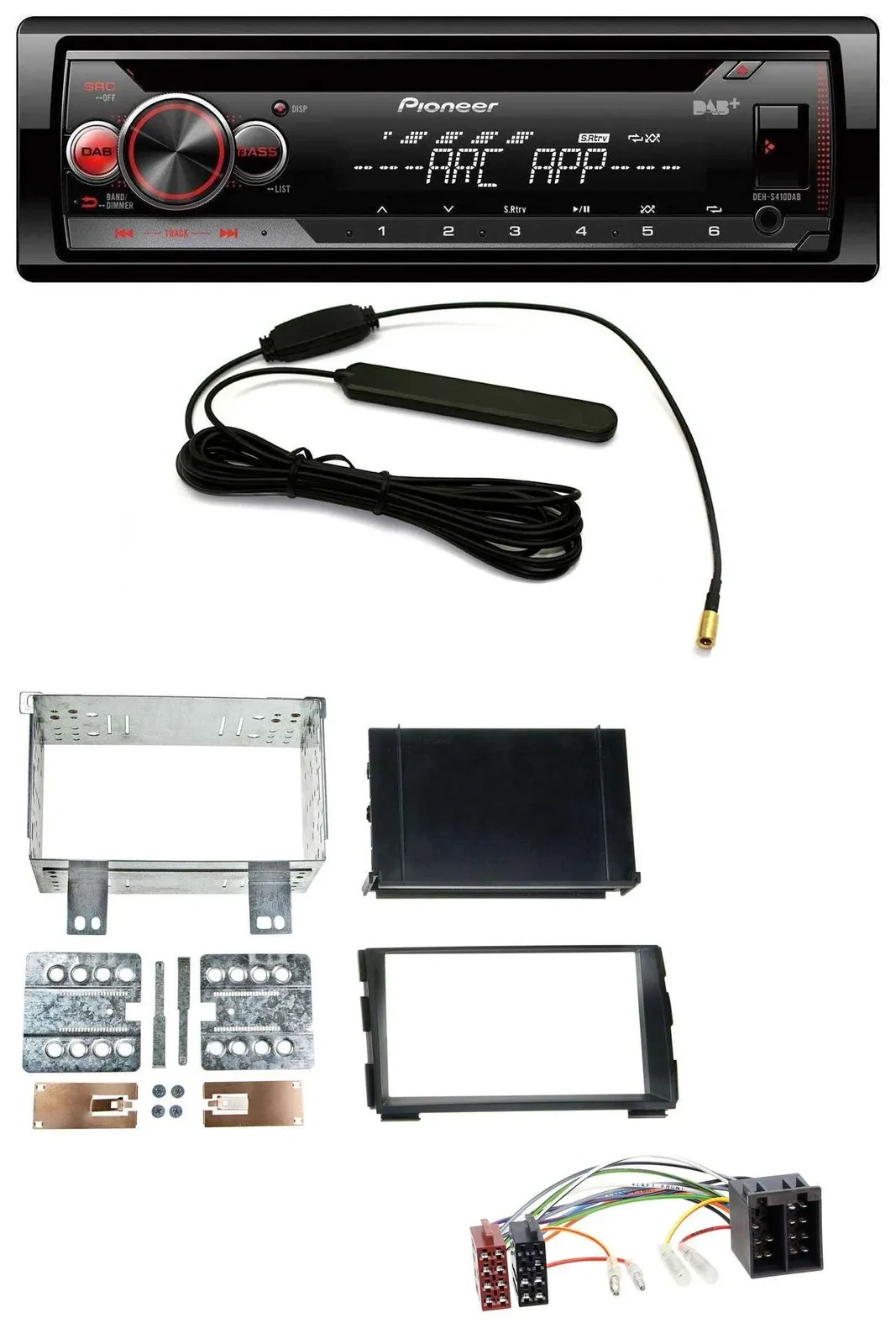 Pioneer CD USB AUX DAB MP3 Autoradio für Kia Ceed 09-12 proCeed 11-13