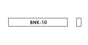 BNK-10 Заготовка верхнего порожка для гитары, кость, Hosco