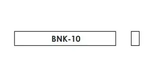 BNK-10 Заготовка верхнего порожка для гитары, кость, Hosco