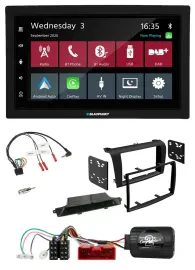 Blaupunkt DAB Bluetooth USB Lenkrad 2DIN Autoradio für Mazda 3 2003-2009 schwarz