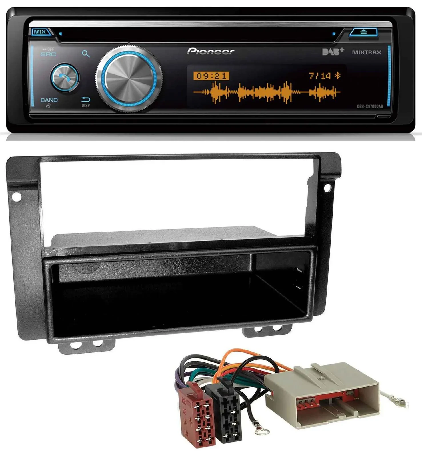 Pioneer MP3 DAB USB CD Bluetooth Autoradio für Landrover Freelander 2004-2007