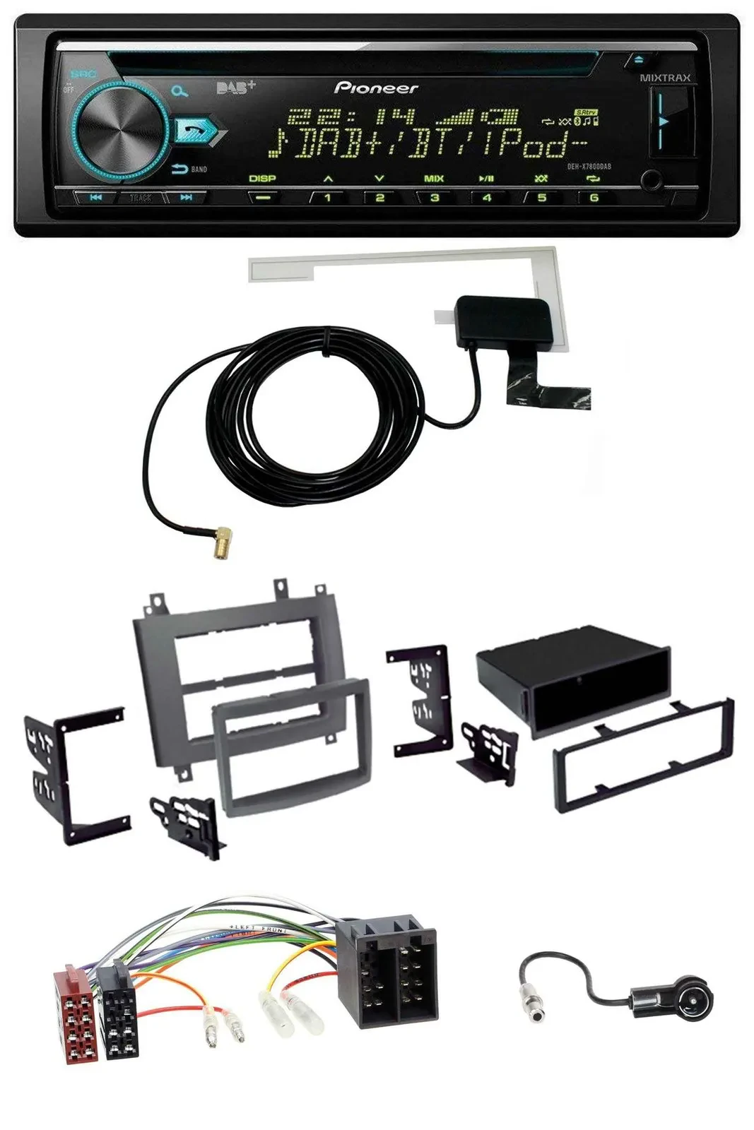 Pioneer MP3 AUX CD USB DAB Autoradio für Cadillac CTS 2003-2006 SRX 2004-2005