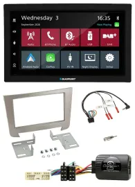 Blaupunkt DAB Bluetooth USB Lenkrad 2DIN Autoradio für SSangYong Rexton Telefont