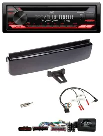 JVC CD DAB USB Bluetooth Lenkrad Autoradio für Ford Mondeo Focus piano-schwarz