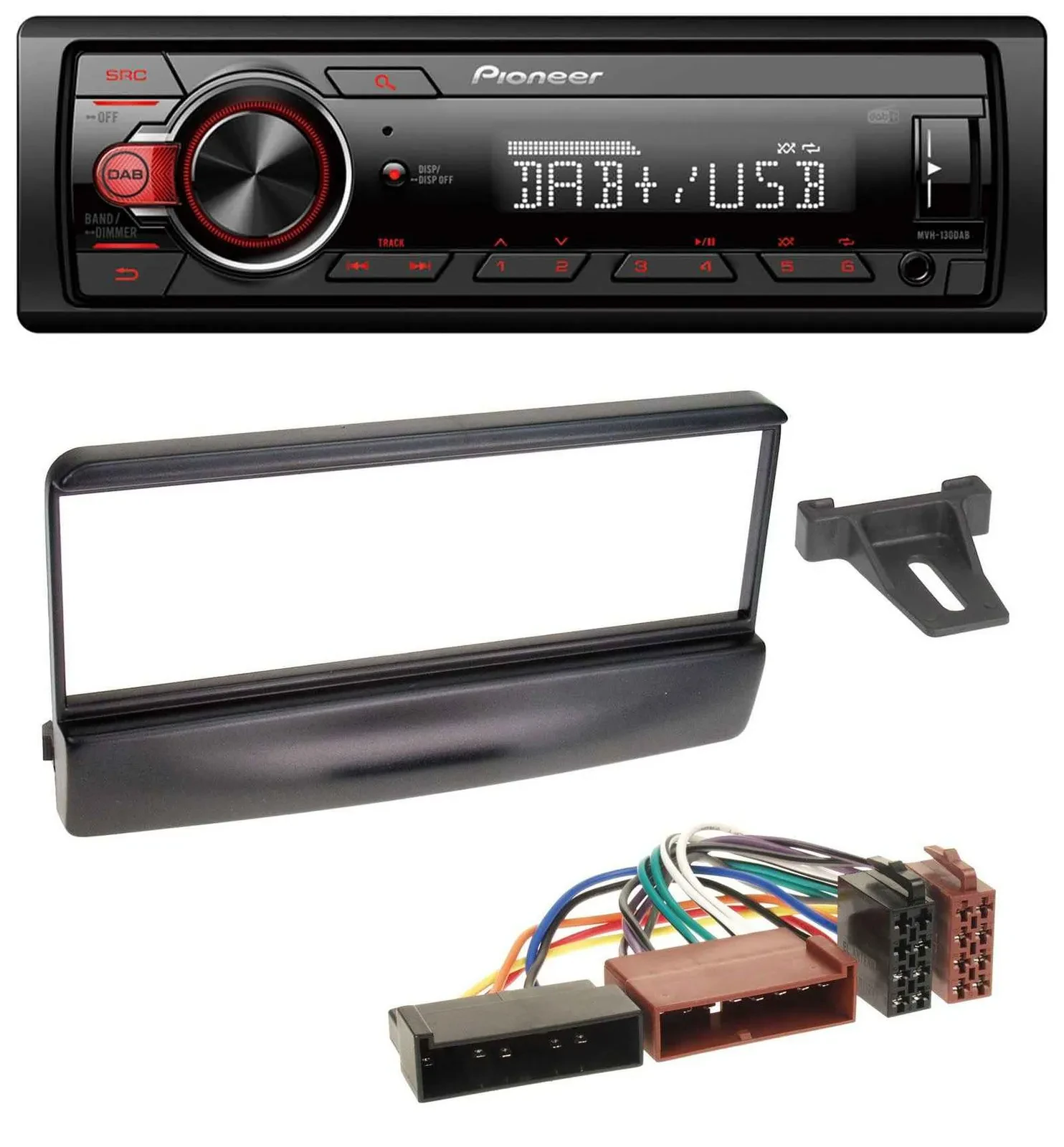 Pioneer MP3 1DIN DAB USB AUX Autoradio für Ford Mondeo 96-02 Puma ab 97 Transit