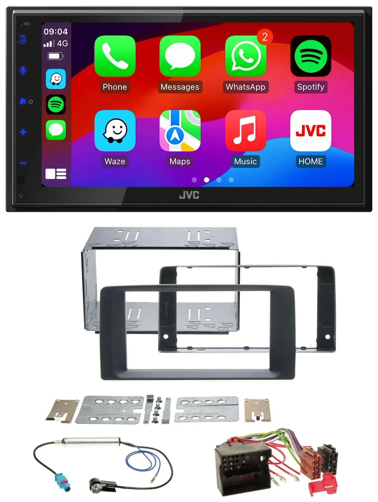 Автомагнитола для MAN TGA/TGL/TGM/TGS/TGX (с 2007) JVC 2-DIN, Bluetooth, DAB, USB, MP3