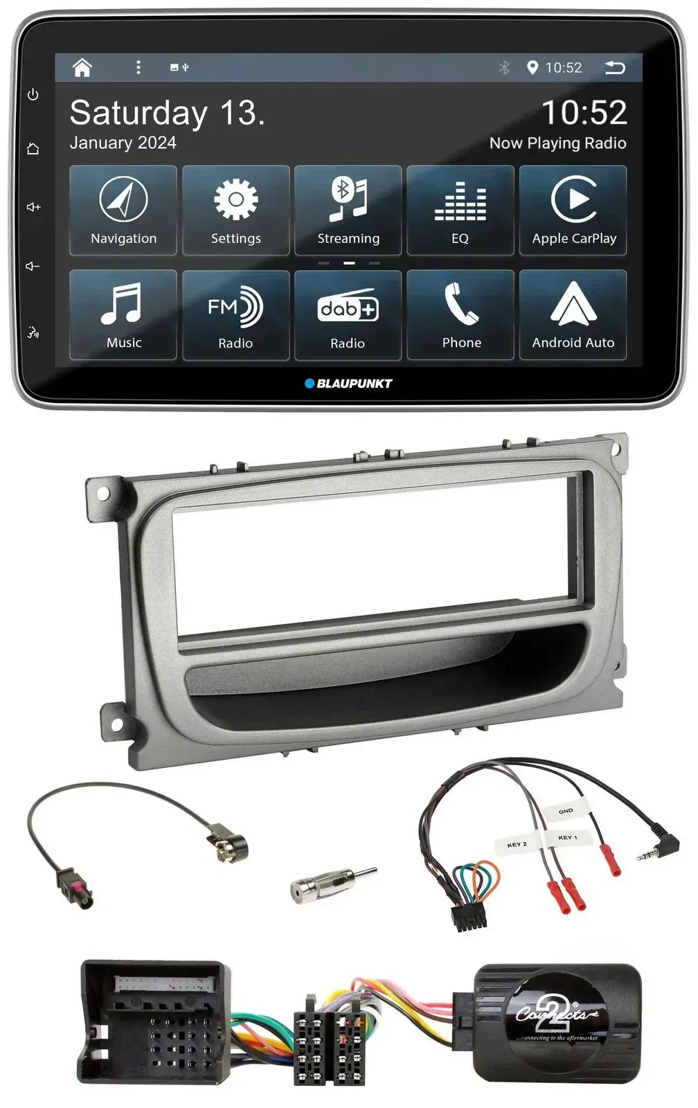 Blaupunkt USB DAB SD Lenkrad Bluetooth Autoradio für Ford Mondeo S-Max ab 2007 s