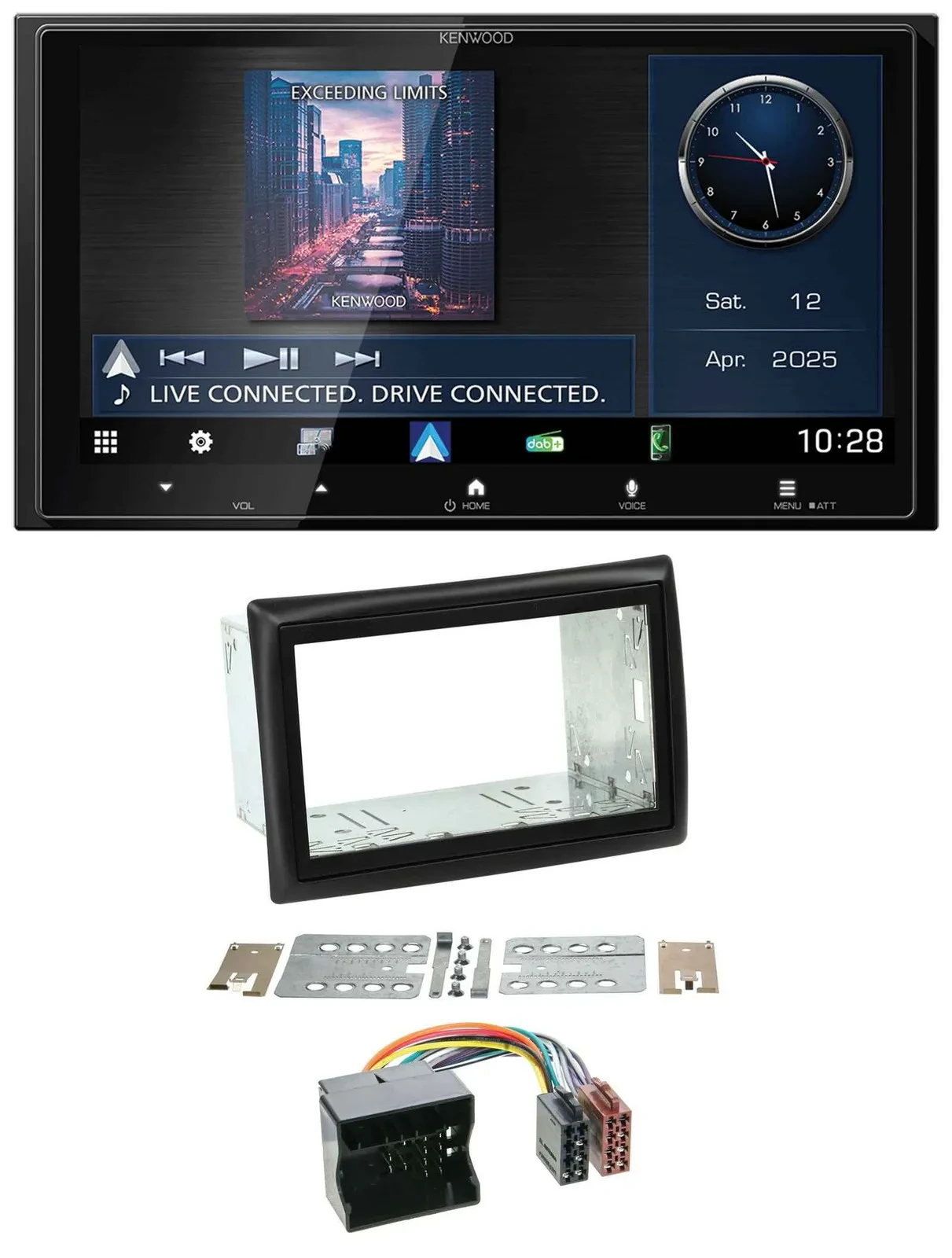 Kenwood Bluetooth 2DIN USB DAB MP3 Autoradio für Renault Megane 2009-2010