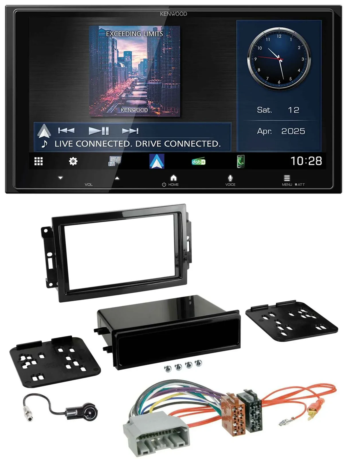 Автомагнитола для Chrysler 300C, Dodge Caliber, Jeep Kenwood 2DIN, Bluetooth, USB, DAB, MP3