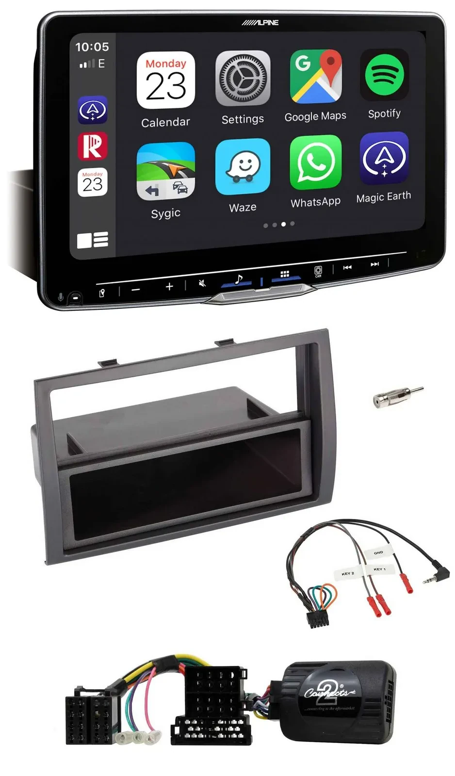 Автомагнитола для Citroen Jumper/Peugeot Boxer Alpine Bluetooth USB DAB с поддержкой управления на руле