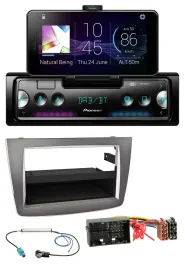 Автомагнитола для Alfa Romeo Mito (с 2014) Pioneer USB MP3 Bluetooth DAB серебристая