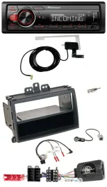 Автомагнитола Pioneer USB, DAB, Bluetooth для Hyundai i20 (2009–2011) черная, резиновое покрытие