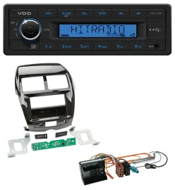 VDO AUX 1DIN MP3 USB Autoradio für Citroen C4 Aircross Mitsubishi ASX Peugeot 40