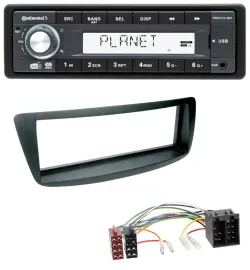 Автомагнитола Continental MP3 USB AUX DAB 1 DIN для Citroen C1/Peugeot 107 (2005–2014)