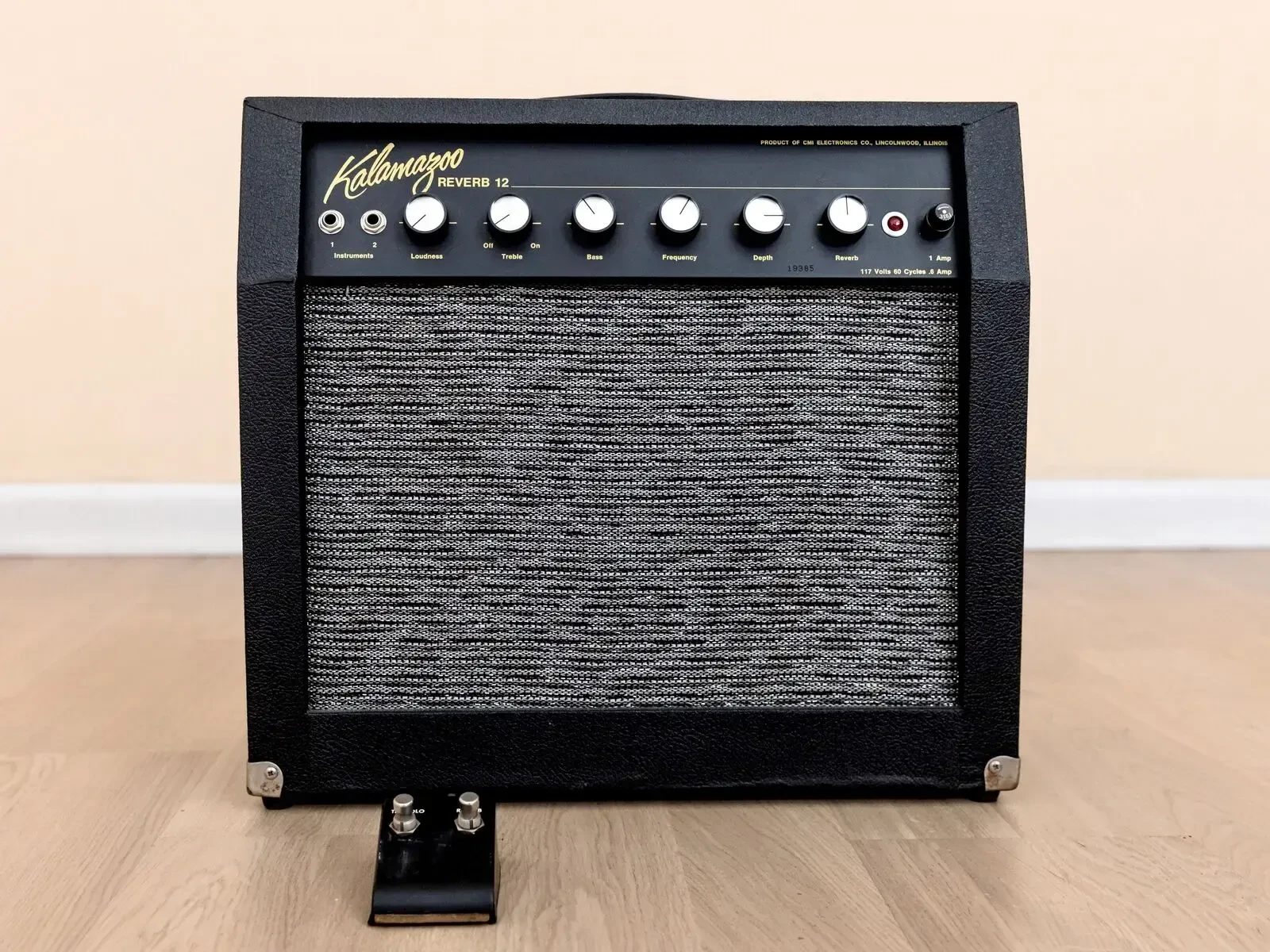 Комбоусилитель для электрогитары Kalamazoo Reverb 12 Black 1x10 USA 1966