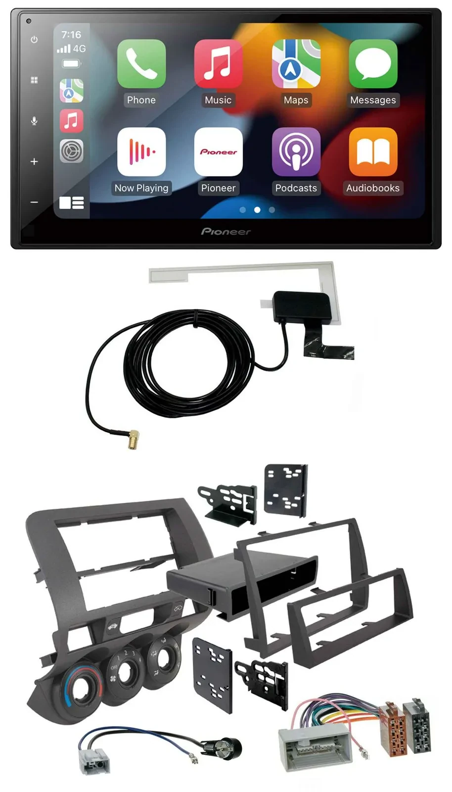 Pioneer MP3 USB Bluetooth DAB 2DIN Autoradio für Honda Fit 06-07 nur US-Importe