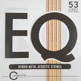 Струны для акустической гитары Cleartone 7812 EQ Hybrid Metal 10-53