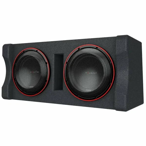 Kenwood P-XW1221DHP Dual 12” Pre-loaded High-Power Car Audio Subwoofer Enclosure