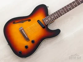 1996 Fender Thinline Telecaster TLAC-100 Sunburst Piezo & Lace Sensor, Japan