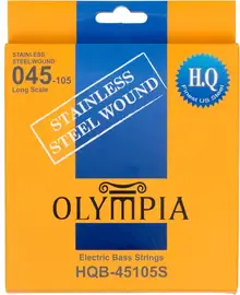 Струны для бас-гитары Olympia HQB 45105S Stainless Steel Wound 45-105