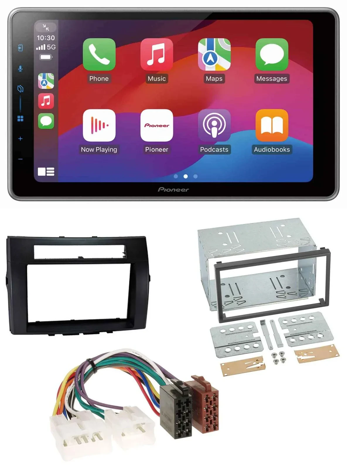 Автомагнитола Pioneer для Toyota Corolla Verso 2004–2009 2-DIN, DAB, Bluetooth, USB, чёрная