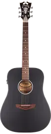 Электроакустическая гитара D'Angelico Premier Lexington СS Dreadnought Matte Black Top