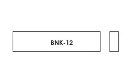BNK-12 Заготовка верхнего порожка для гитары, кость, Hosco
