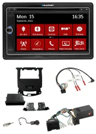 Blaupunkt Lenkrad DAB TMC 2DIN USB Bluetooth Navigation für Chevrolet Cruze ab 2