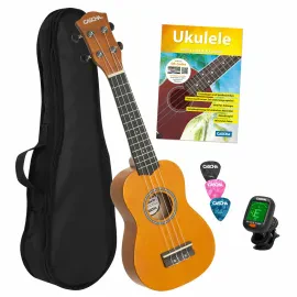 CASCHA HH 3973 Multiling. Sopran Ukulele Set gelb