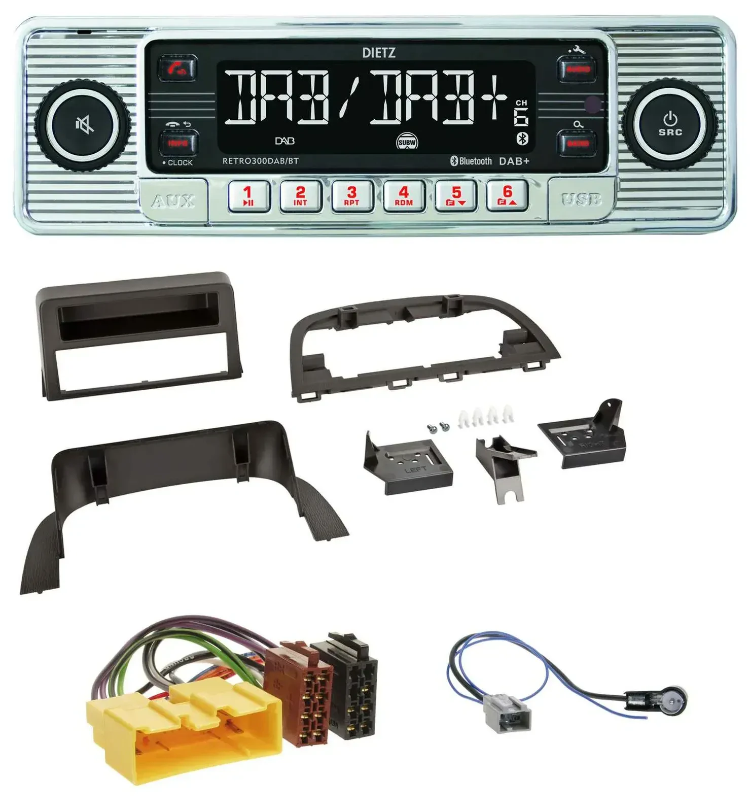 Dietz Bluetooth MP3 DAB USB Autoradio für Mazda 3 (2013-2019)