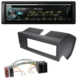 Pioneer DAB MP3 CD USB Bluetooth Autoradio für Fiat Panda (bis 2002) - schwarz