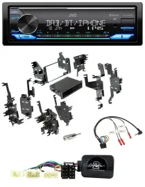 Автомагнитола JVC Bluetooth, DAB, USB для Toyota RAV4 2001–2005