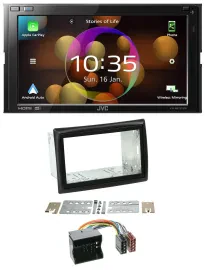JVC DAB MP3 2DIN Bluetooth USB Autoradio für Renault Megane 2009-2010