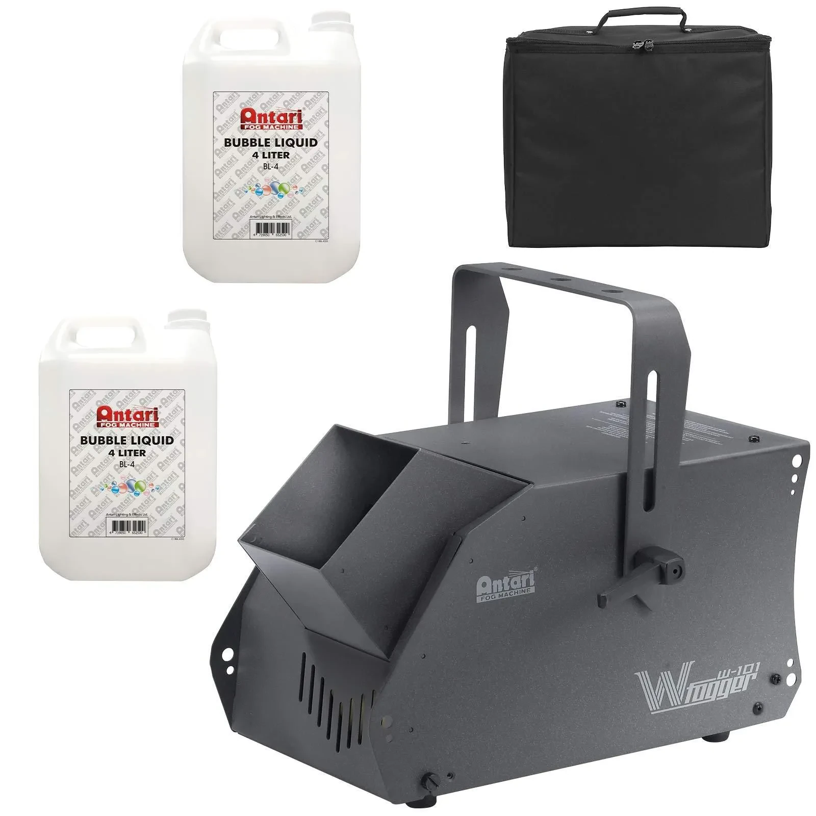 Antari Master W-101 Bubble Machine Wireless Remote Control w Fluid & Case Pack