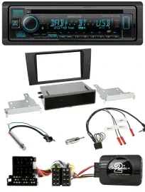 Kenwood Bluetooth DAB CD Lenkrad USB Autoradio für Audi A4 B5 1999-2001
