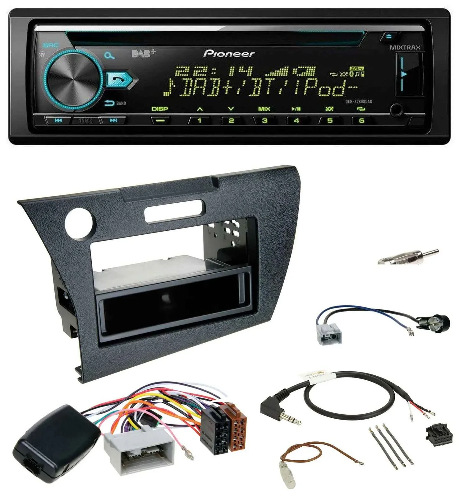 Pioneer DAB Lenkrad CD USB Bluetooth Autoradio für Honda CR-Z 2010-2013