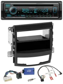 Автомагнитола для SsangYong Korando (2010–2013) Kenwood Bluetooth, DAB, USB, CD