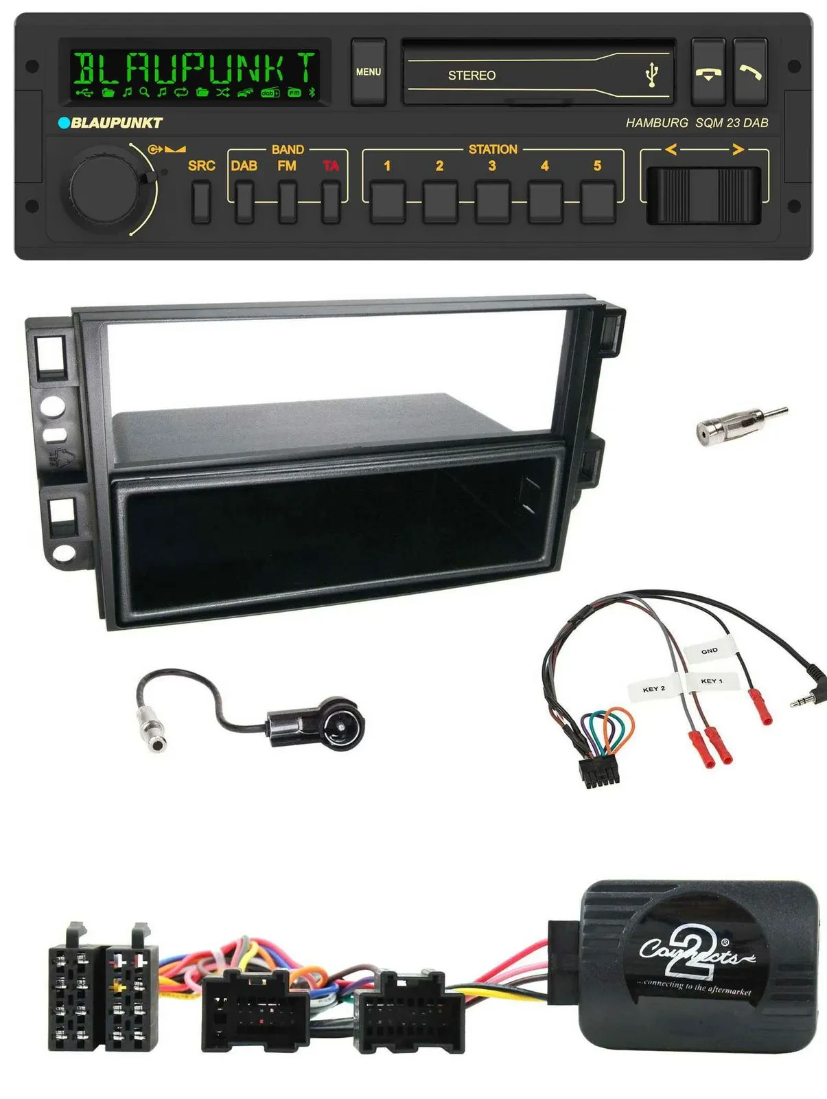 Blaupunkt USB DAB Bluetooth Lenkrad Autoradio für Chevrolet Aveo Captiva 2006-20