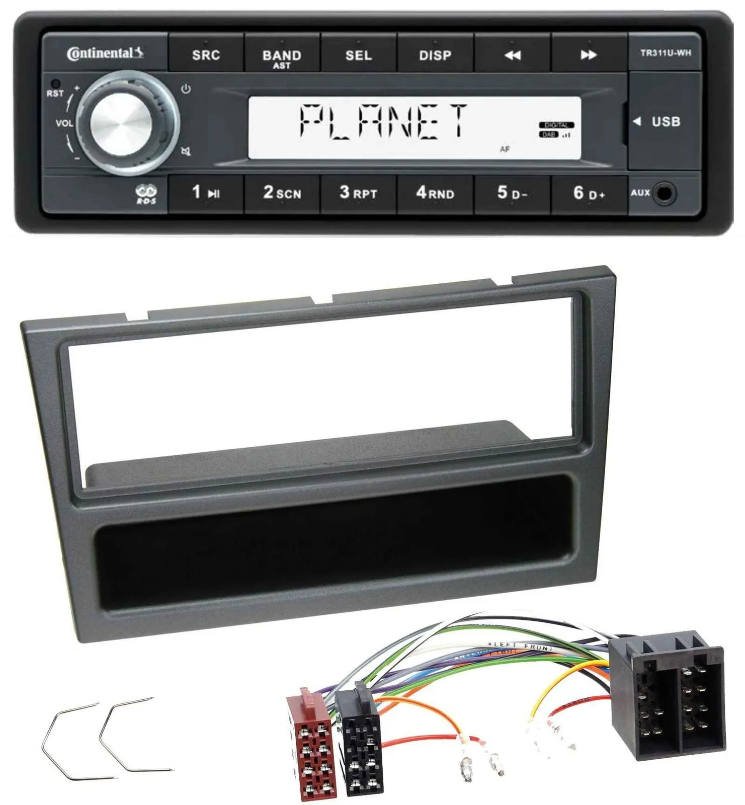 Continental USB MP3 AUX 1DIN Autoradio für Opel Corsa C Meriva Signum Vectra C 2