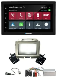 Blaupunkt 2DIN Lenkrad USB Bluetooth DAB Autoradio für Kia Sportage 3 2010-2015