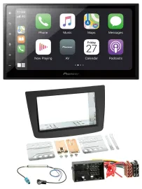 Автомагнитола для Alfa Romeo Mito 955 Pioneer 2DIN, Bluetooth, DAB, USB, MP3, чёрная