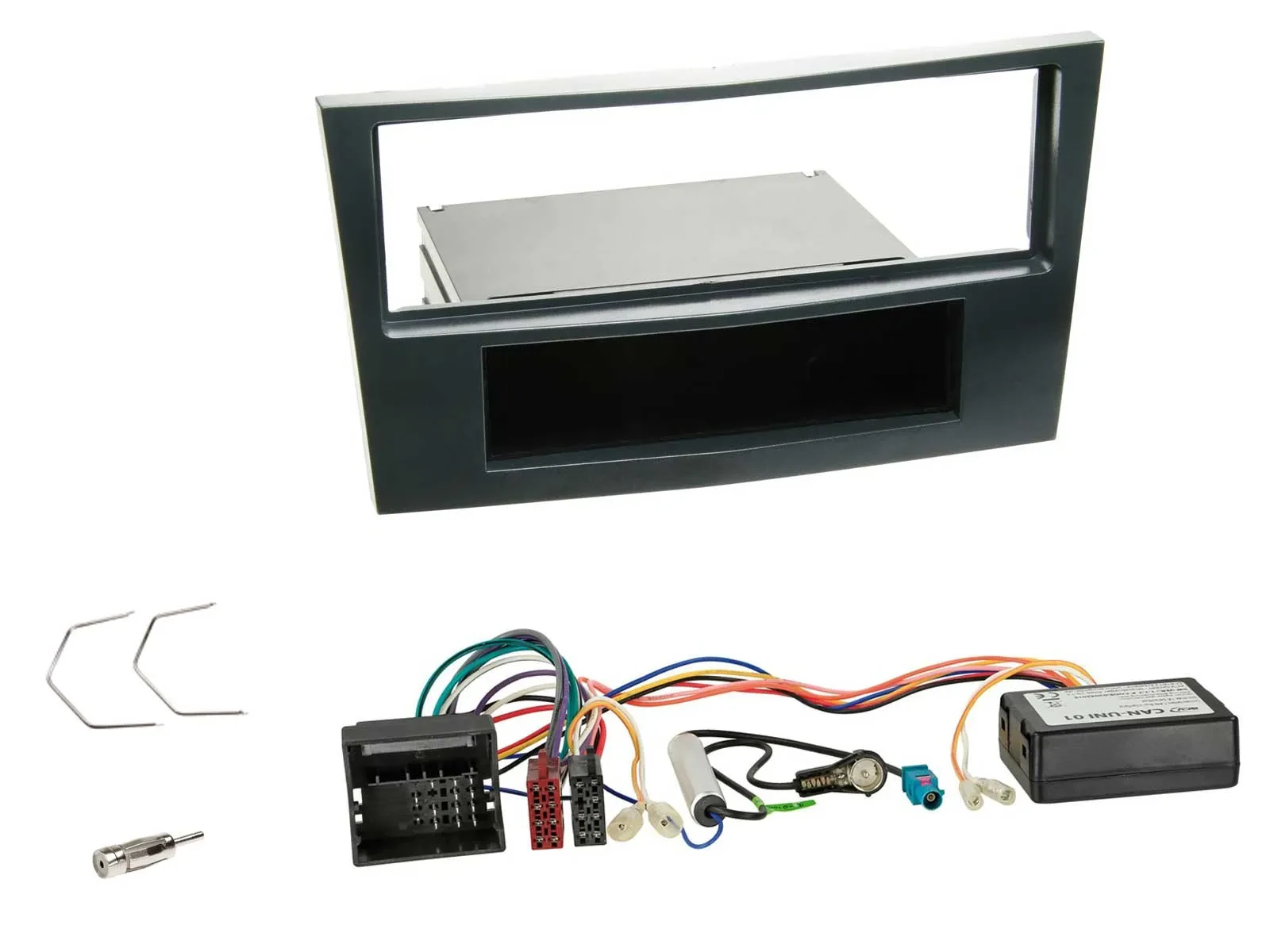 Einbauset CAN-Bus DIN Autoradio für Opel Corsa D 2009-2014 stealth schwarz