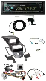 Pioneer MP3 Lenkrad CD USB DAB Autoradio für Ford Fiesta 10-13 Display schwarz