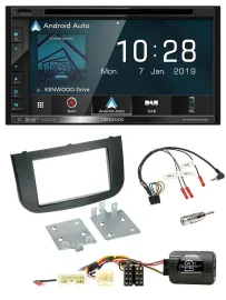 Kenwood DAB TMC USB 2DIN Lenkrad Bluetooth Navigation für Mitsubishi Colt 2008-2