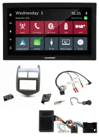 Blaupunkt DAB Bluetooth USB Lenkrad 2DIN Autoradio für Chevrolet Aveo ab 11 dunk