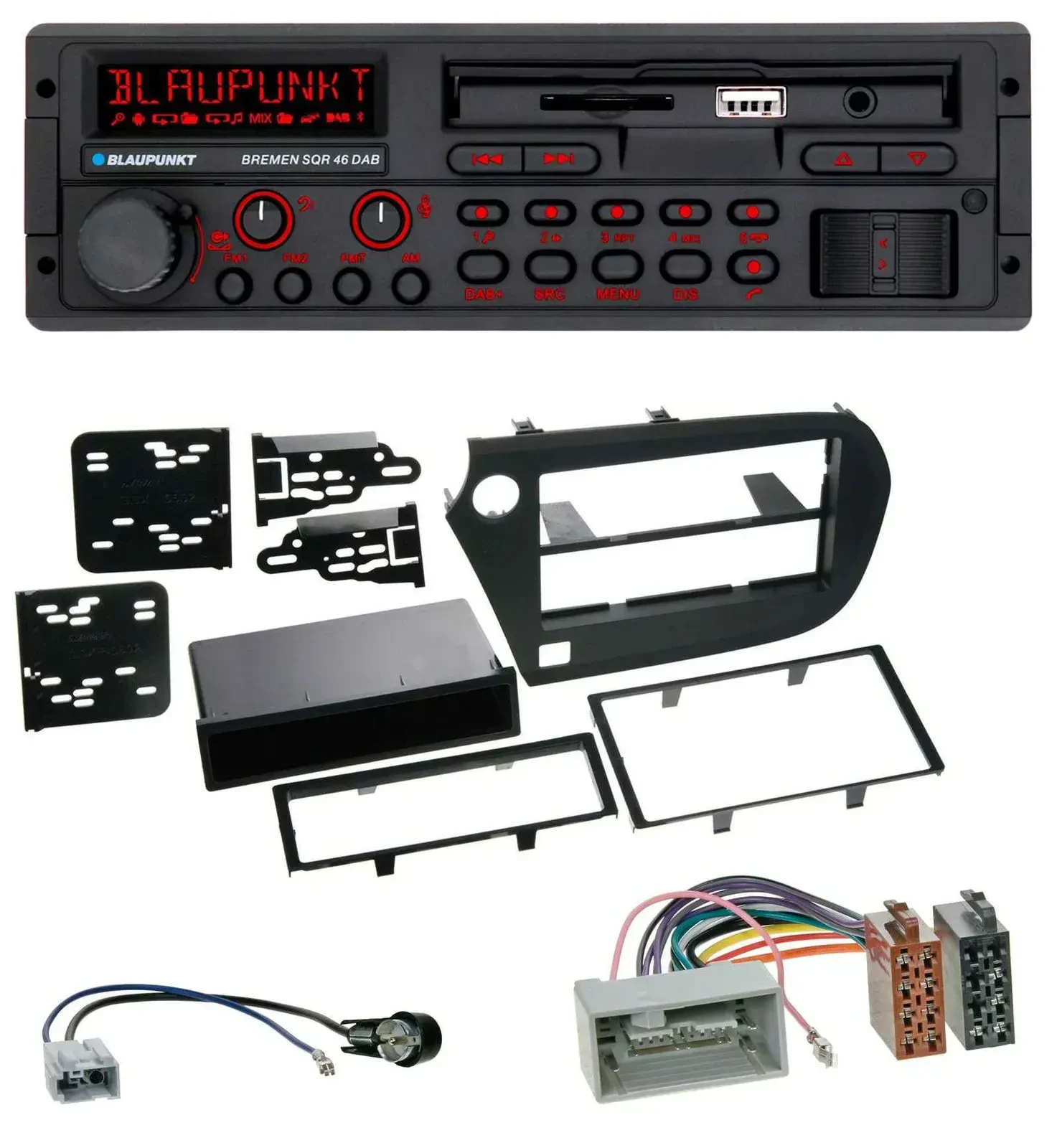Blaupunkt SD MP3 USB Bluetooth DAB Autoradio für Honda Insight (ZE2, 2009-2013)